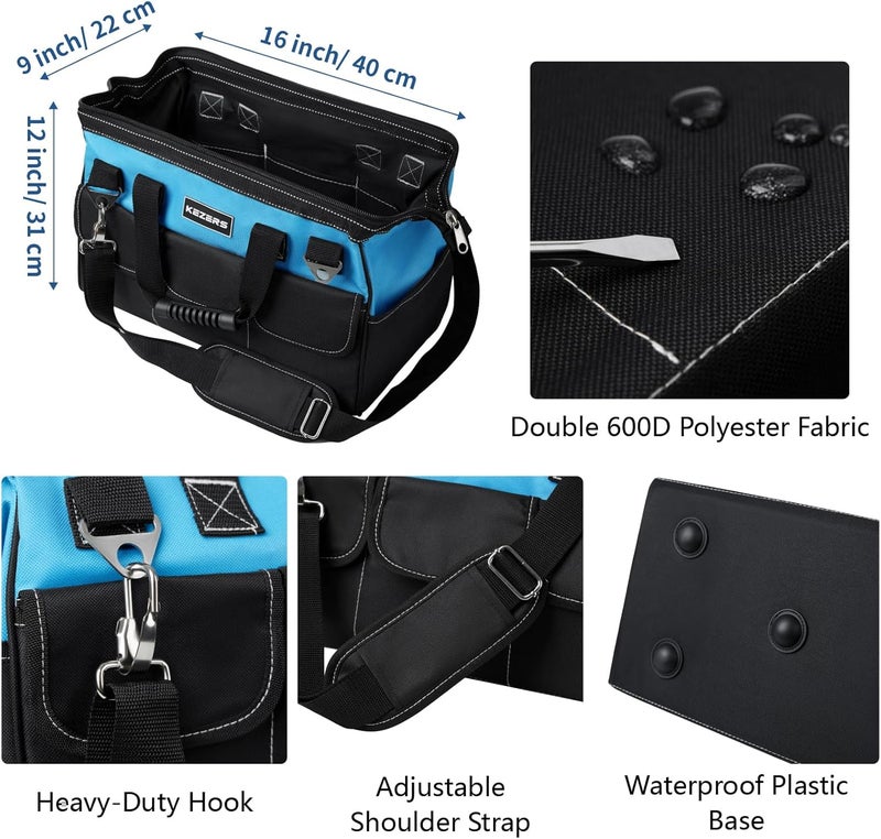 KEZERS 8-in-1 Concrete Finishing Tools Kit: Magnesium Float, Finishing & Pool Trowel, Gauging & Brick Trowel, Concrete Groover & Edger for Masonry, Stucco Repair & Bricklaying - Image 4